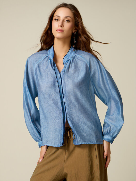 Oltre Oltre Camicia 5008J000944N024 Turchese Regular Fit