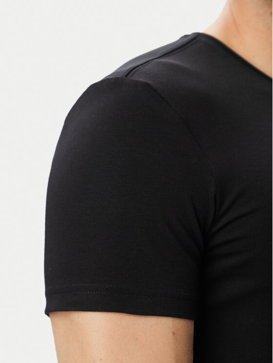 Guess Guess T-Shirt M6YI32 K3735 Černá Extra Slim Fit