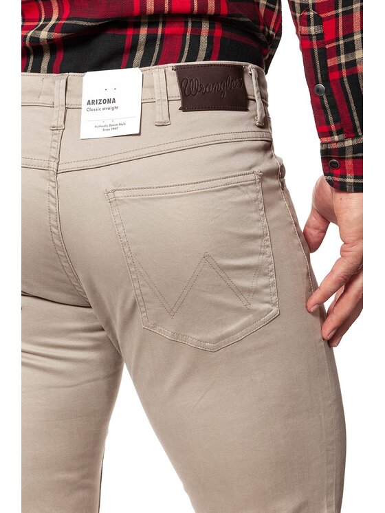 Wrangler Wrangler Pantaloni di tessuto ARIZONA Beige Straight Fit