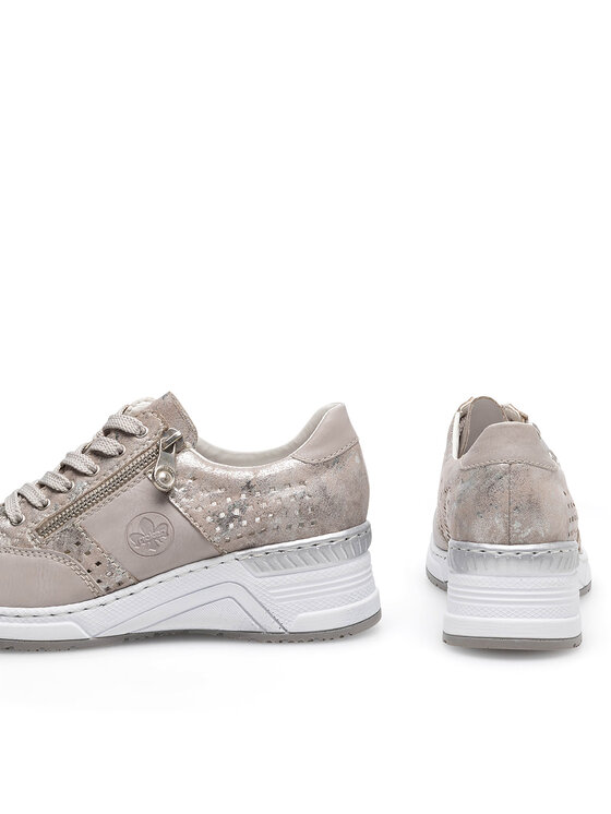 Rieker Rieker Sneakersy N4327-80 Strieborná
