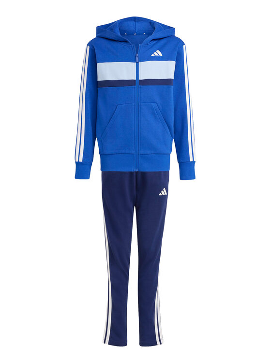 adidas adidas Treniņtērps Seasonal Essentials Tiberio 3-Stripes JI6209 Zils Regular Fit