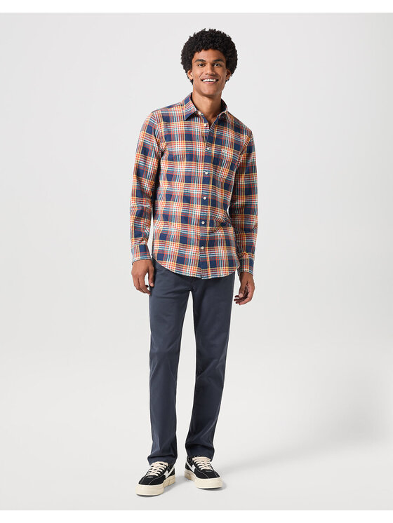 Wrangler Wrangler Jeansy LARSTON Niebieski Slim Fit