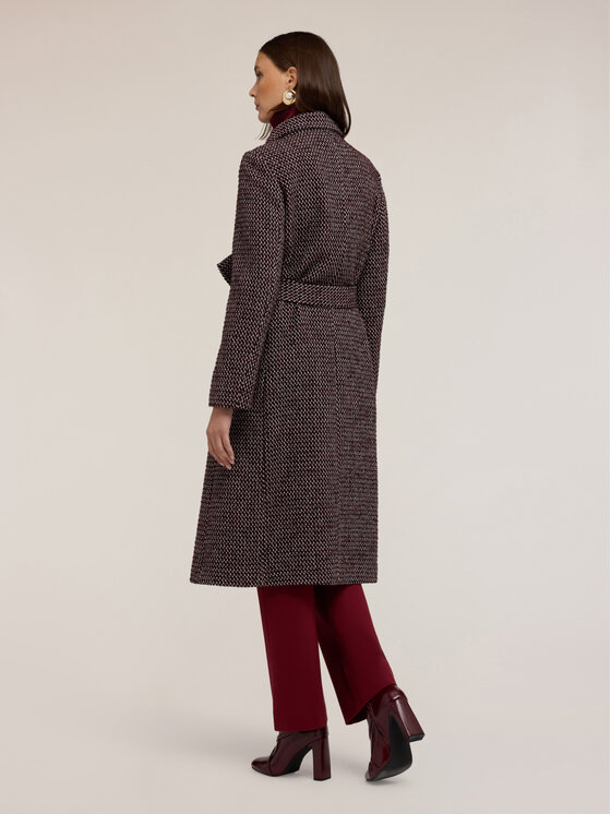 Motivi Motivi Cappotto invernale 0010Q000638N0Z6 Bordeaux Regular Fit