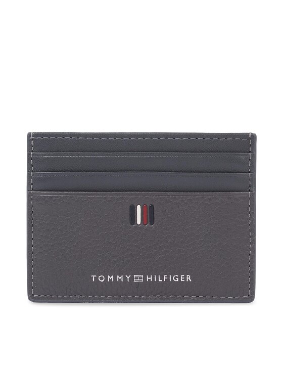 Tommy Hilfiger Etui za kreditne kartice Th Central Cc Holder AM0AM11858 Siva