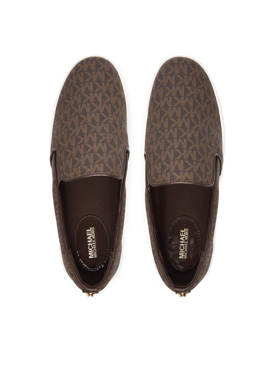 MICHAEL Michael Kors MICHAEL Michael Kors Tenisky Keaton Slip On 43F7KTFP1B Hnědá
