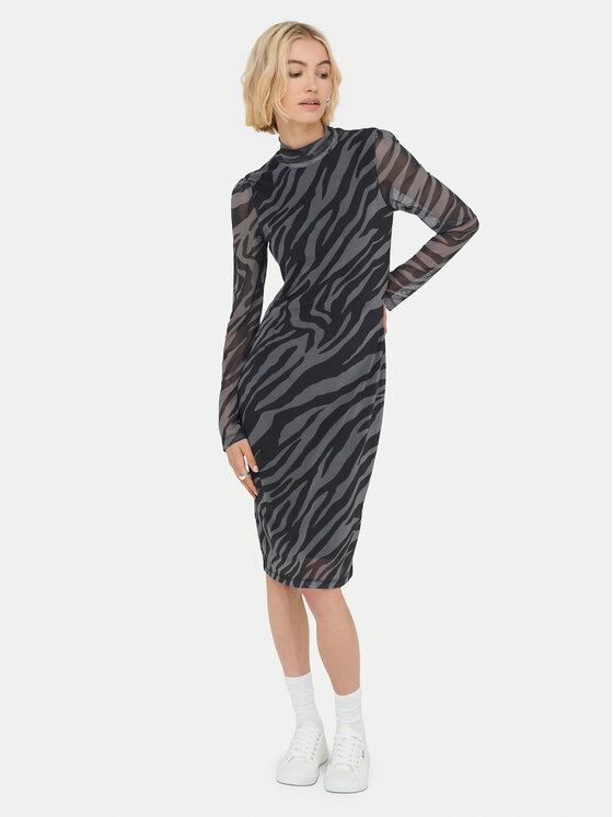 ONLY ONLY Sukienka codzienna Erica 15355845 Szary Regular Fit