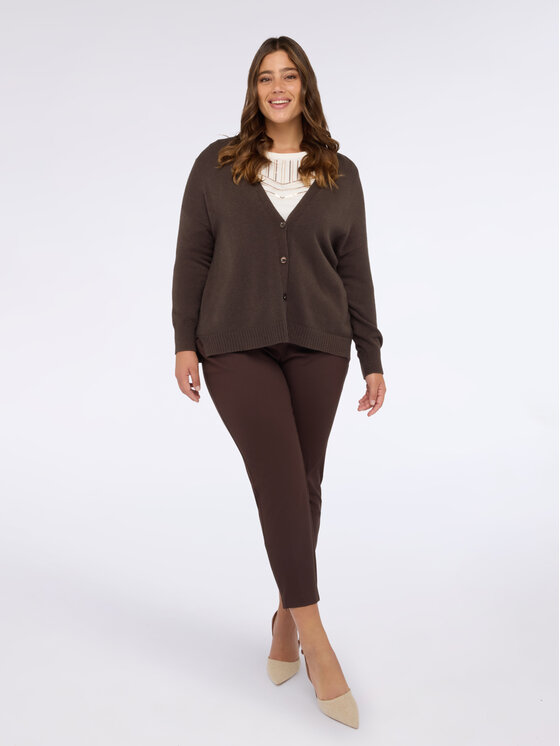 Fiorella Rubino Fiorella Rubino Maglione M029E002015N022 Marrone Boxy Fit