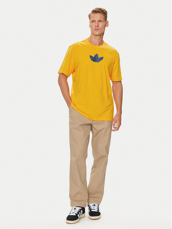 adidas adidas T-shirt Supply Sport IZ2572 Žuta Regular Fit