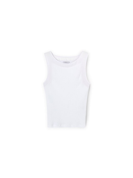 Motivi Motivi Top G292W103448N011 Biały Slim Fit