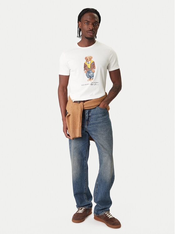 Polo Ralph Lauren Polo Ralph Lauren T-Shirt 710P07346001 Biały Regular Fit