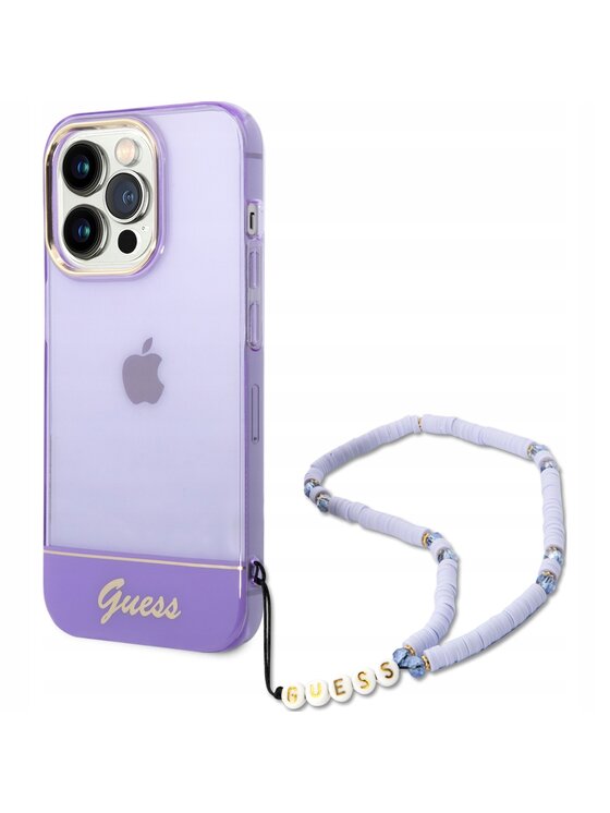 Guess Guess Etui na telefon Pearl Fioletowy