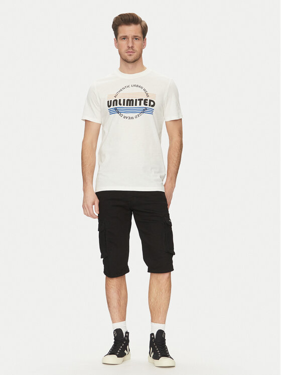 Blend Blend T-Shirt 20718276 Biały Regular Fit