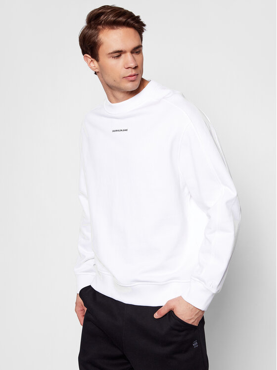 Calvin Klein Jeans Džemperis J30J318507 Balta Regular Fit • Modivo.lt