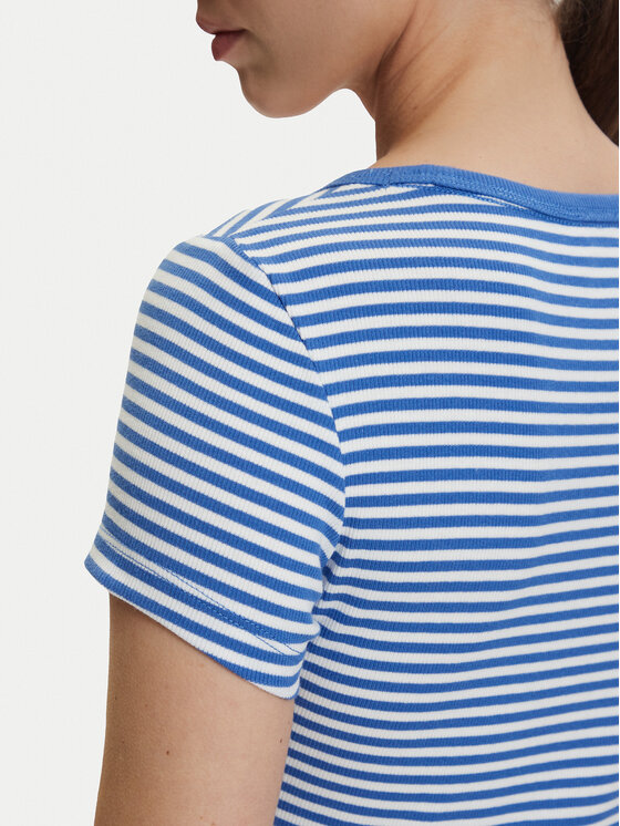 Tommy Jeans Tommy Jeans T-krekls DW0DW17385 Zils Slim Fit