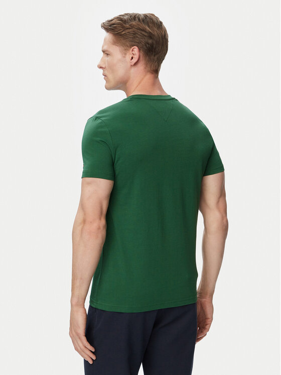 Tommy Hilfiger Tommy Hilfiger T-shirt Logo MW0MW11797 Tamno zelena Slim Fit