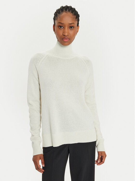 Weekend Max Mara Weekend Max Mara Rollkragenpullover Alcali 2425366172 Weiß Relaxed Fit