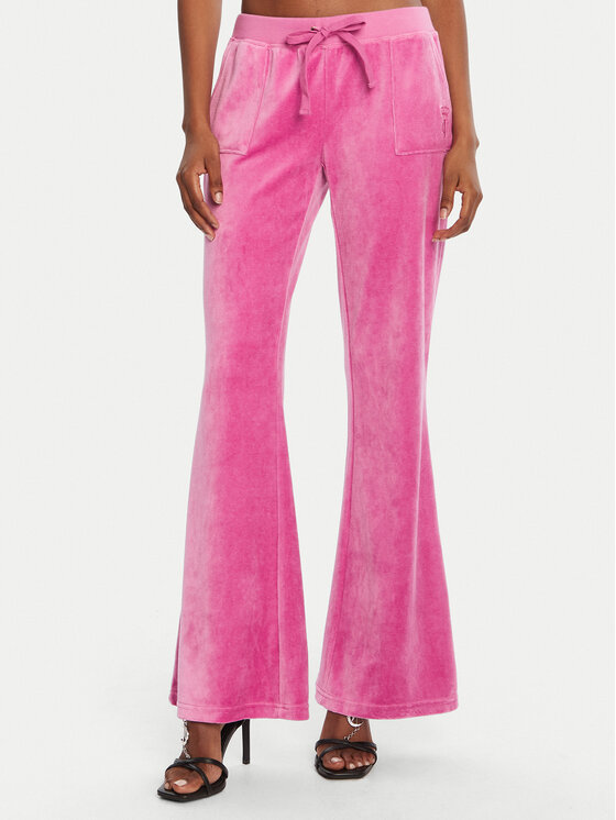 Juicy Couture Juicy Couture Donji dio trenerke Caisa JCSEBJ008G Ružičasta Slim Fit