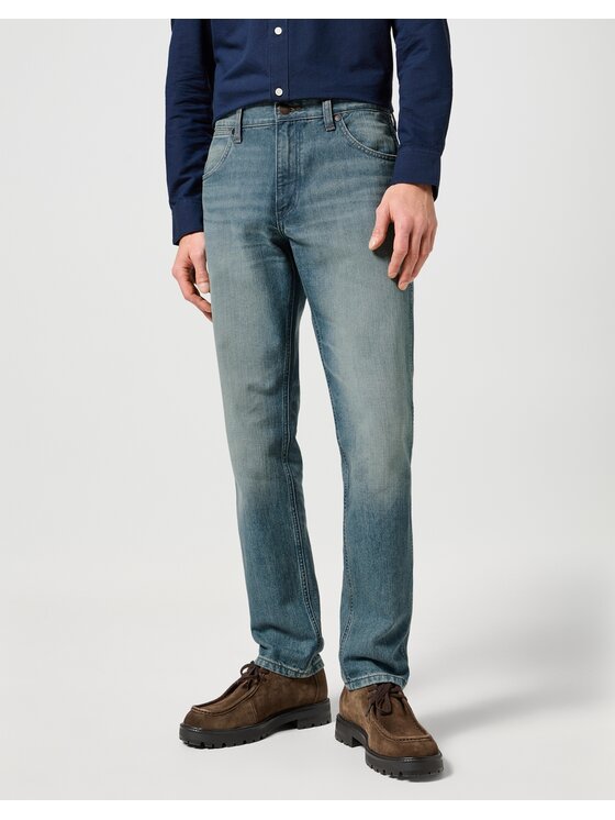 Jeansy Wrangler, Rozmiar W31/L32, Niebieskie, GREENSBORO