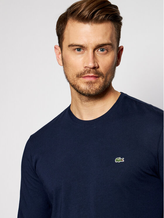 Lacoste Lacoste Marškinėliai ilgomis rankovėmis TH2040 Tamsiai mėlyna Regular Fit