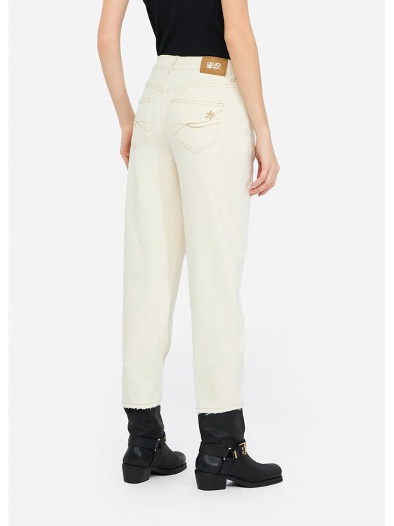 Liu Jo Liu Jo Pantaloni di tessuto UF5135TS05309041 Bianco Carrot Fit