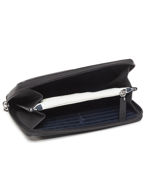 Lacoste Lacoste Liels sieviešu maks L Zip Wallet NF2900PO Melns