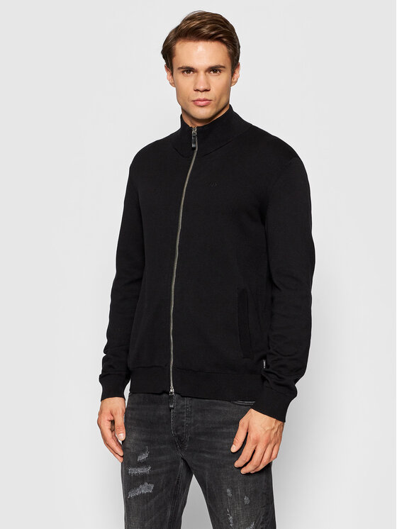 Armani Exchange Armani Exchange Кардиган 8NZE4D ZM8CZ 1200 Чорний Regular Fit