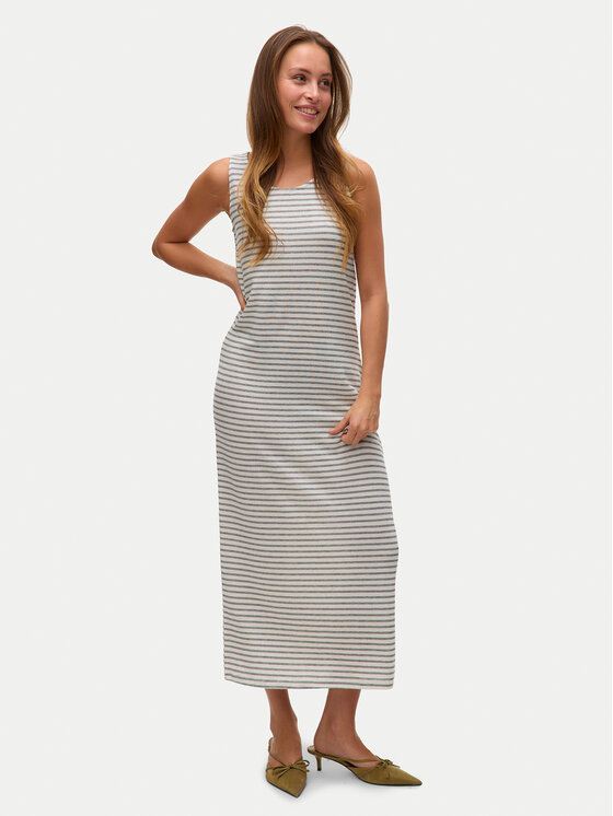 Vero Moda Vero Moda Každodenní šaty Gina 10327658 Béžová Regular Fit