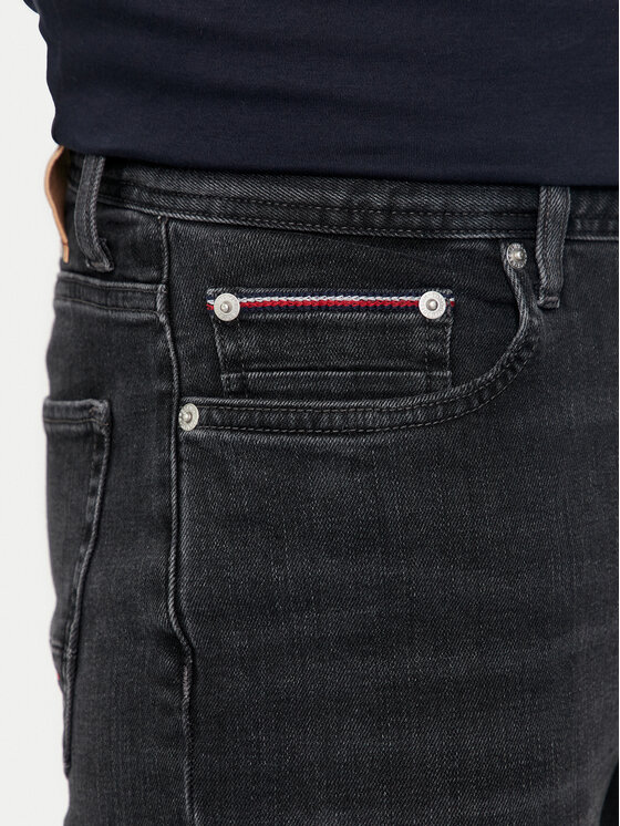 Tommy Hilfiger Tommy Hilfiger Džinsai Bleecker MW0MW35719 Juoda Slim Fit