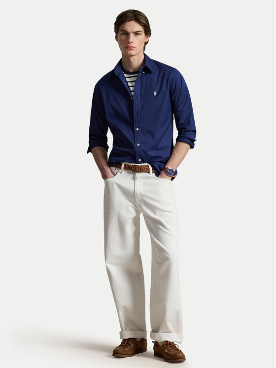 Polo Ralph Lauren Polo Ralph Lauren Cămașă 710B20512006 Bleumarin Custom Fit