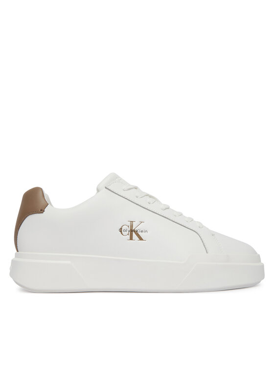 Calvin Klein Calvin Klein Sneakersy Chunky Cupsole Laceup Lth YM0YM01344 Biela
