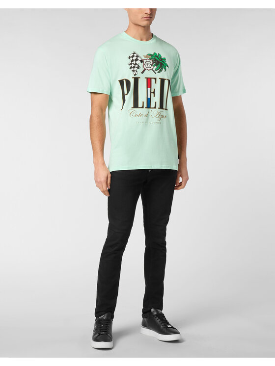 PHILIPP PLEIN PHILIPP PLEIN T-shirt 24691 Verde Regular Fit