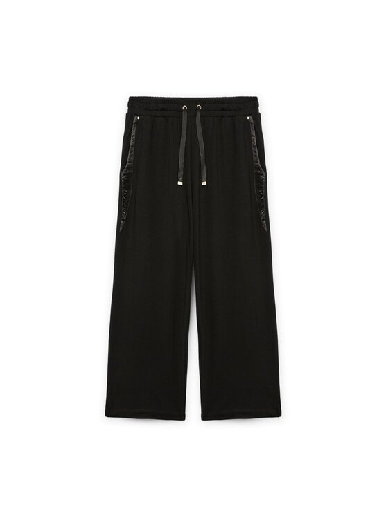 Fiorella Rubino Fiorella Rubino Pantaloni di tessuto P830L002204N033 Nero Cropp Fit