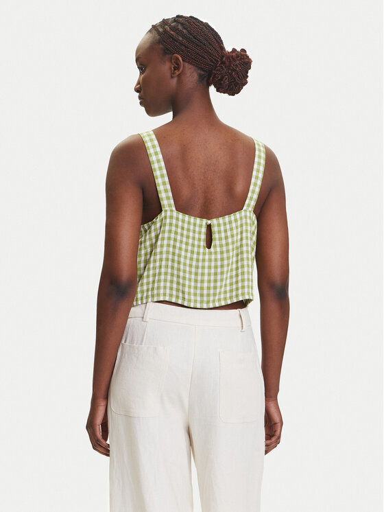 RVCA RVCA топ 23B041503 Зелен Relaxed Fit