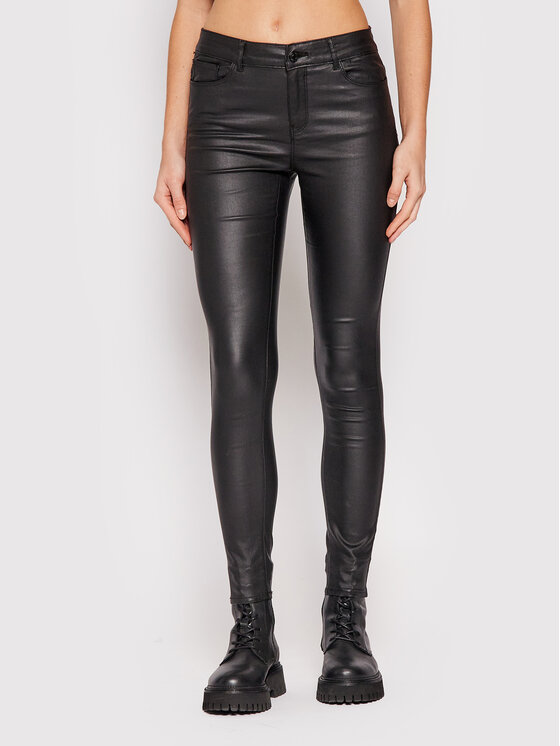 Vero Moda Vero Moda Hlače iz tkanine Seven 10138972 Črna Slim Fit