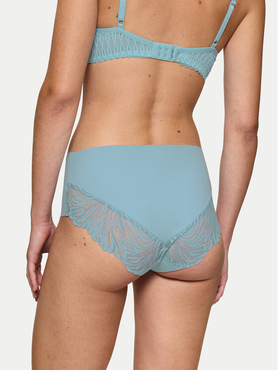 Triumph Triumph Klasične spodnje hlačke z visokim pasom Pretty 10222227 Svetlo modra