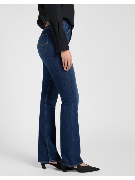 Lee Lee Jeansy Breese Boot Niebieski Bootcut Fit