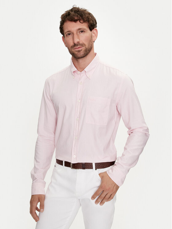 Boss Košeľa S-Roan-Bd-E-1P-C-242 50515142 Ružová Slim Fit