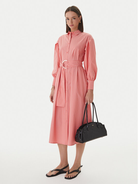 LOLA CASADEMUNT LOLA CASADEMUNT Сукня-сорочка MS2616039 Кораловий Regular Fit