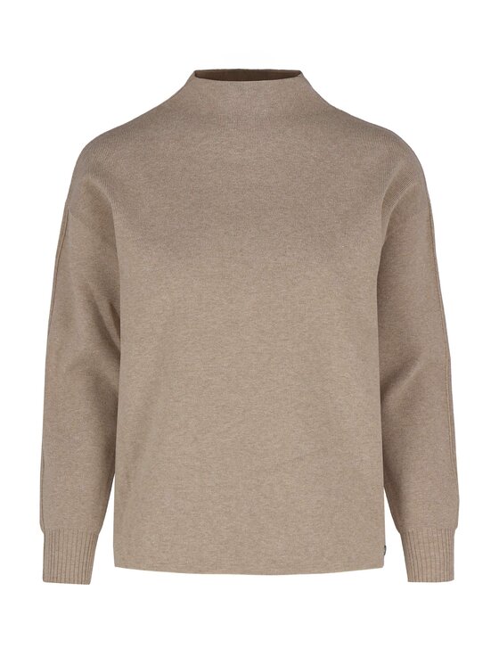 Volcano Volcano Sweter S-SARA Beżowy Regular Fit