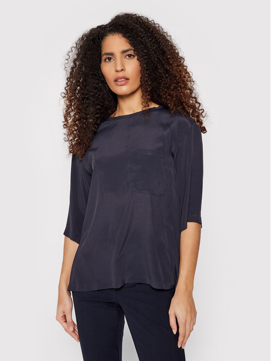 Marella Bluza Indole 31110821 Mornarsko modra Regular Fit