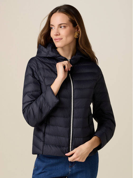 Oltre Oltre Kurtka puchowa F906R001515N034 Niebieski Regular Fit