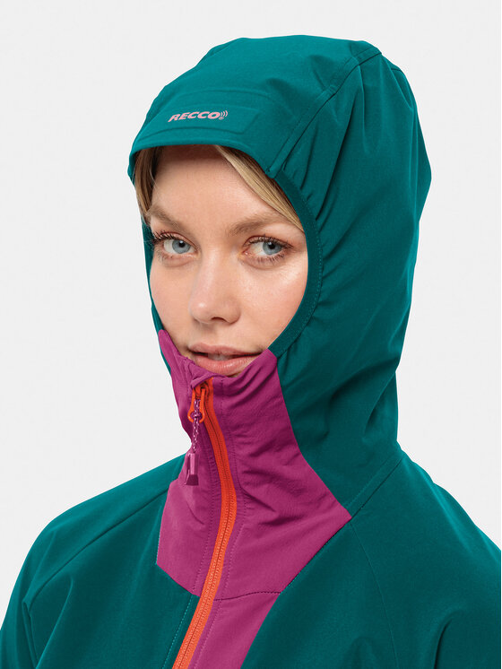 Jack Wolfskin Jack Wolfskin Μπουφάν Softshell Alpspitze Hoody 1307751 Πράσινο Regular Fit