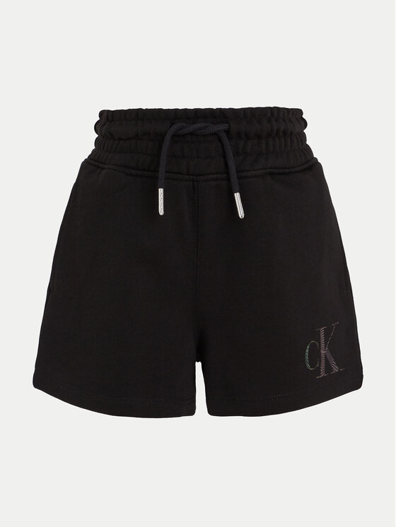 Calvin Klein Jeans Calvin Klein Jeans Pantaloni scurți sport Iridescent IG0IG02452 Negru Regular Fit