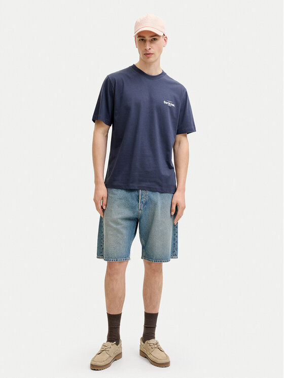 Jack & Jones Jack & Jones Футболка Riviera 12295161 Cиній Relaxed Fit