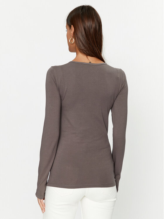 ONLY ONLY Μπλουζάκι 15204712 Γκρι Stretch Fit