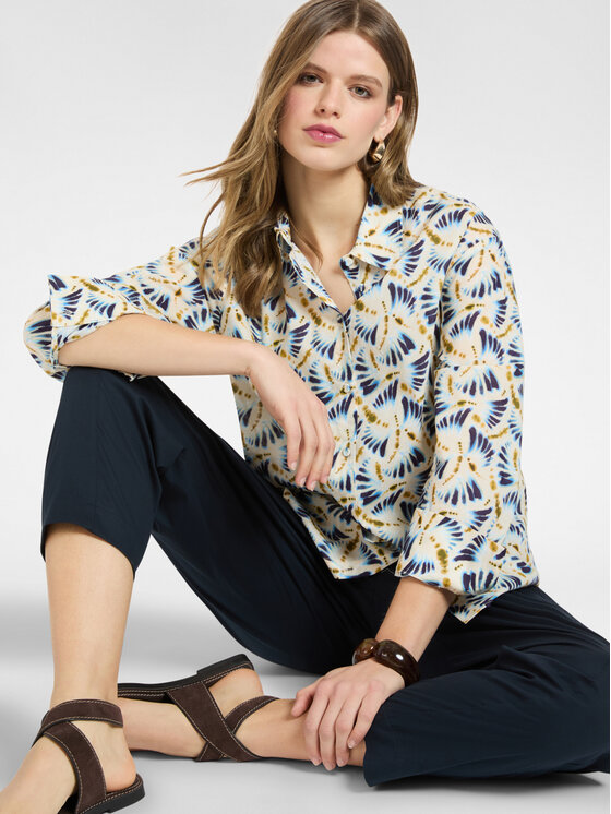 Elena Mirò Elena Mirò Koszula 5015P000324N041 Biały Regular Fit