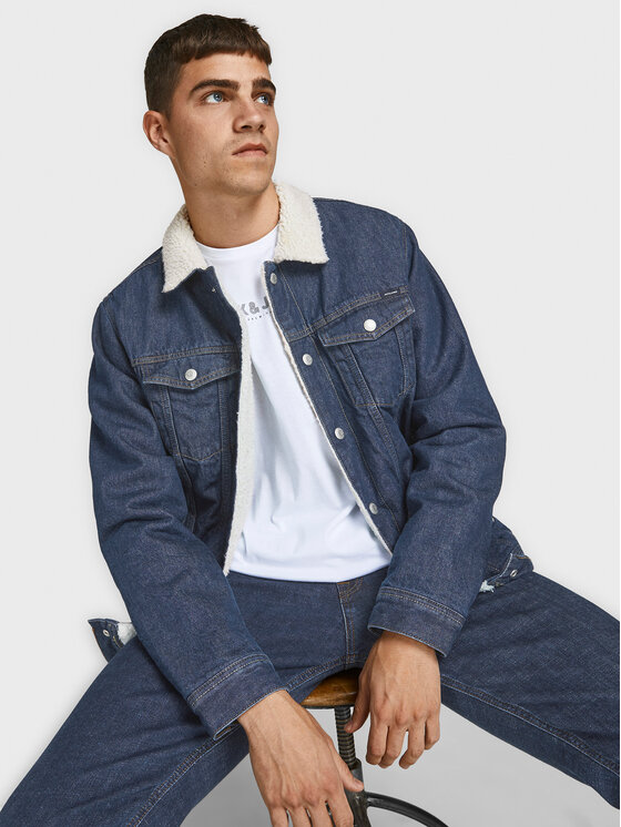 Jack & Jones Jack & Jones Дънково яке Jean 12181157 Тъмносин Regular Fit