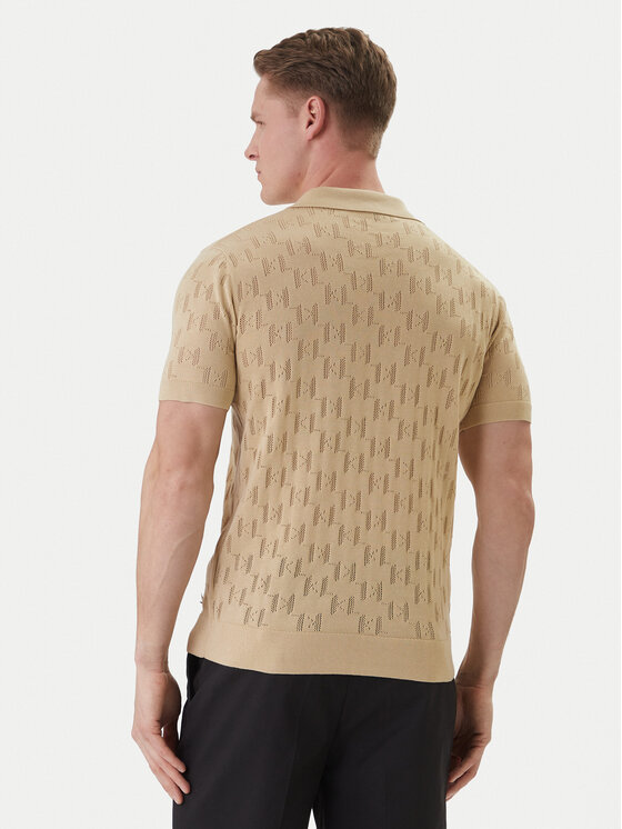 KARL LAGERFELD KARL LAGERFELD Tricou polo 655005 562301 Bej Slim Fit