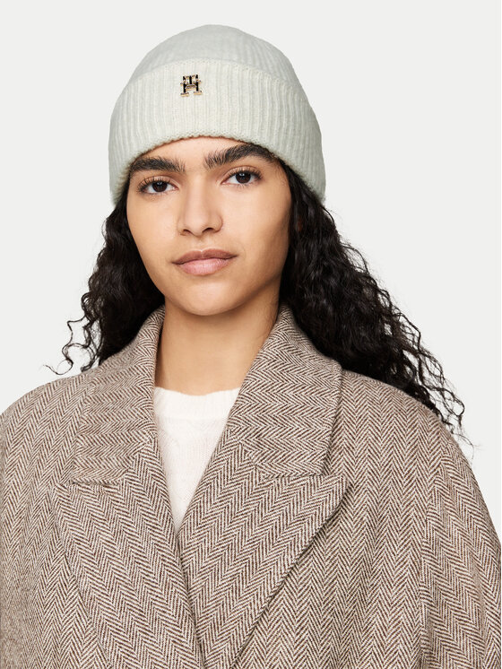 Tommy Hilfiger Bonnet AW0AW16628 Ecru Modivo