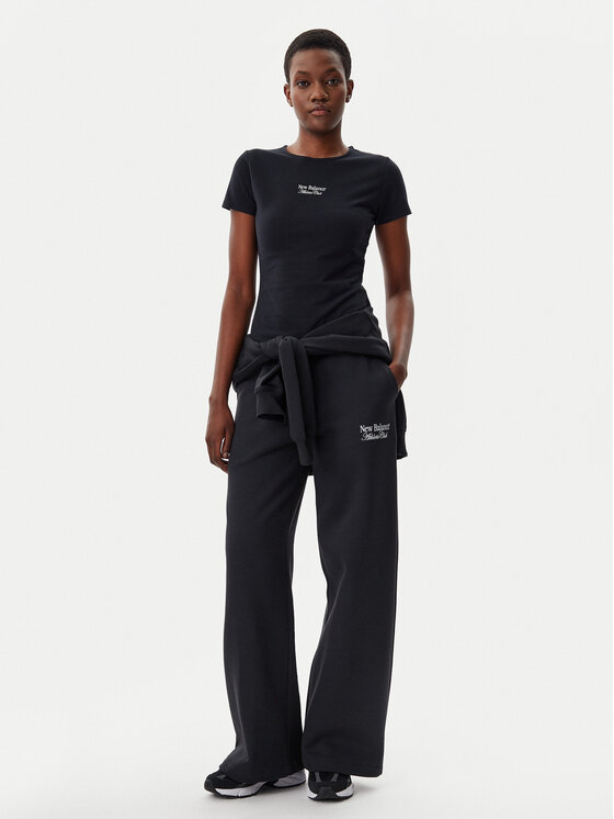 New Balance New Balance Тишърт WT51958 Черен Slim Fit